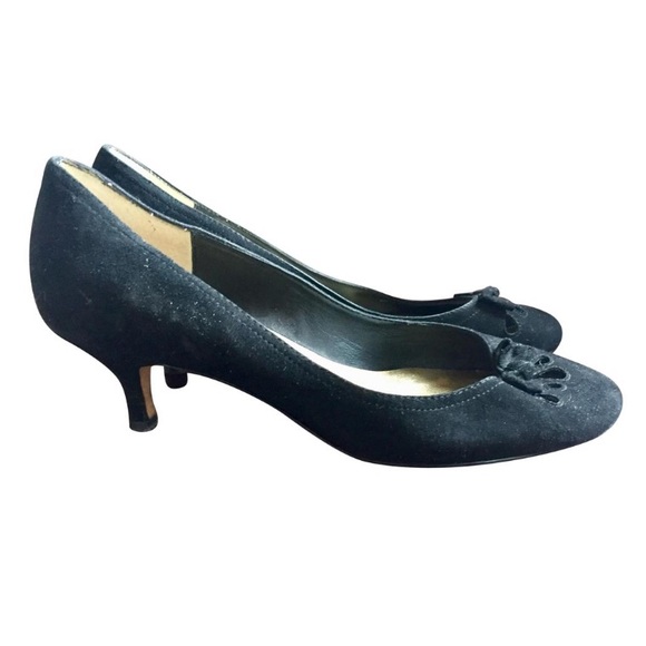 Black Suede Kitten Heels by Daniblack - Picture 1 of 7